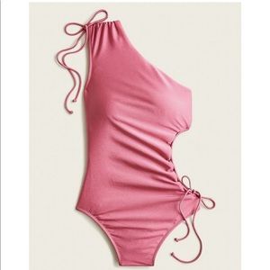 NWT J.Crew NWT Women's Shiny Side Cut-Out One-Piece Swim bathing suit bikini
